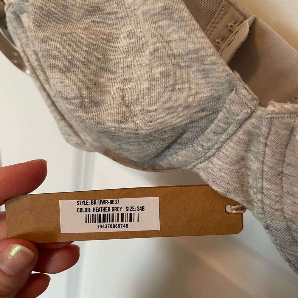 Skims Cotton Jersey TShirt Bra Gem